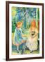 Two Girls by the Window-Berthe Morisot-Framed Art Print