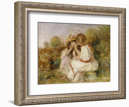 Two Girls, C.1890-Pierre-Auguste Renoir-Framed Giclee Print