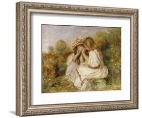 Two Girls, C.1890-Pierre-Auguste Renoir-Framed Giclee Print