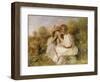 Two Girls, C.1890-Pierre-Auguste Renoir-Framed Giclee Print