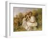 Two Girls, C.1890-Pierre-Auguste Renoir-Framed Giclee Print