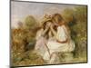Two Girls, C.1890-Pierre-Auguste Renoir-Mounted Giclee Print