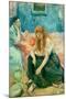 Two Girls. Date/Period: Ca. 1894. Painting. Oil on canvas. Height: 25.63 mm (1 in); Width: 21.25...-Berthe Morisot-Mounted Poster