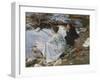 Two Girls Fishing, 1912 (Oil on Canvas)-John Singer Sargent-Framed Giclee Print