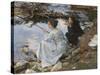 Two Girls Fishing, 1912 (Oil on Canvas)-John Singer Sargent-Stretched Canvas