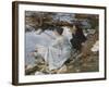 Two Girls Fishing, 1912 (Oil on Canvas)-John Singer Sargent-Framed Giclee Print