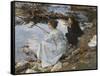 Two Girls Fishing, 1912 (Oil on Canvas)-John Singer Sargent-Framed Stretched Canvas