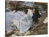 Two Girls Fishing, 1912 (Oil on Canvas)-John Singer Sargent-Stretched Canvas