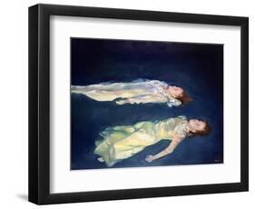 Two Girls Floating, 2004-Lucinda Arundell-Framed Giclee Print