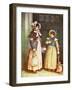 Two girls going to school' by Kate Greenaway-Kate Greenaway-Framed Giclee Print