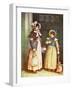Two girls going to school' by Kate Greenaway-Kate Greenaway-Framed Giclee Print