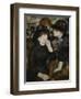 Two Girls in Black, 1880-1882-Pierre-Auguste Renoir-Framed Giclee Print