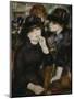 Two Girls in Black, 1880-1882-Pierre-Auguste Renoir-Mounted Giclee Print