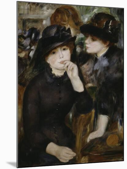 Two Girls in Black, 1880-1882-Pierre-Auguste Renoir-Mounted Giclee Print