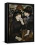 Two Girls in Black, 1880-1882-Pierre-Auguste Renoir-Framed Stretched Canvas