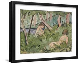 Two Girls in the Woods-Otto Mueller-Framed Giclee Print
