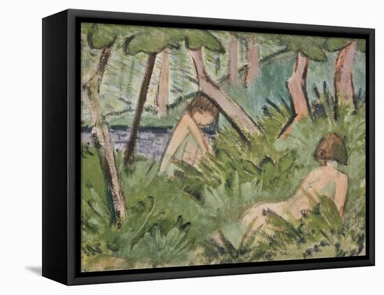 Two Girls in the Woods-Otto Mueller-Framed Stretched Canvas