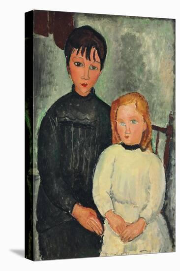 Two Girls; Les deux filles, 1918-Amedeo Modigliani-Stretched Canvas