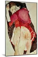 Two Girls (Lovers), 1911-Egon Schiele-Mounted Giclee Print
