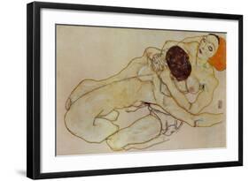 Two Girls (Lovers), 1914-Egon Schiele-Framed Giclee Print