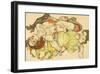 Two Girls, Lying Entwined, 1915-Egon Schiele-Framed Premium Giclee Print