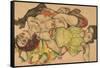 Two Girls Lying Entwined, 1915-Egon Schiele-Framed Stretched Canvas