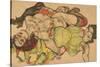 Two Girls Lying Entwined, 1915-Egon Schiele-Stretched Canvas