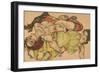 Two Girls Lying Entwined, 1915-Egon Schiele-Framed Giclee Print