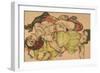 Two Girls Lying Entwined, 1915-Egon Schiele-Framed Giclee Print