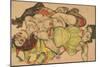 Two Girls Lying Entwined, 1915-Egon Schiele-Mounted Giclee Print