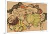 Two Girls Lying Entwined, 1915-Egon Schiele-Framed Giclee Print