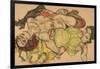 Two Girls Lying Entwined, 1915-Egon Schiele-Framed Giclee Print