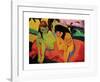 Two Girls (Naked Girls Talking)-Ernst Ludwig Kirchner-Framed Premium Giclee Print