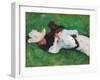 Two Girls on a Lawn, 1889-John Singer Sargent-Framed Giclee Print