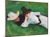 Two Girls on a Lawn, 1889-John Singer Sargent-Mounted Giclee Print