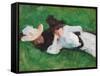 Two Girls on a Lawn, 1889-John Singer Sargent-Framed Stretched Canvas