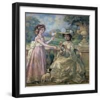 Two Girls on a Terrace, 1903-Charles Guerin-Framed Giclee Print