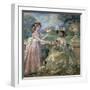 Two Girls on a Terrace, 1903-Charles Guerin-Framed Giclee Print