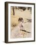 Two Girls on Path-Nora Hernandez-Framed Giclee Print