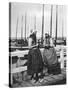 Two Girls on the Landing Stage, Marken, Netherlands, C1934-null-Stretched Canvas