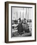 Two Girls on the Landing Stage, Marken, Netherlands, C1934-null-Framed Giclee Print