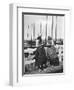 Two Girls on the Landing Stage, Marken, Netherlands, C1934-null-Framed Giclee Print