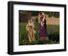 Two Girls Play in the Bamiyan Valley, Next to the Buddha Statue That was Destroyed, July 19, 2006-Rodrigo Abd-Framed Photographic Print