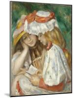 Two Girls Reading, 1890-1-Pierre-Auguste Renoir-Mounted Giclee Print