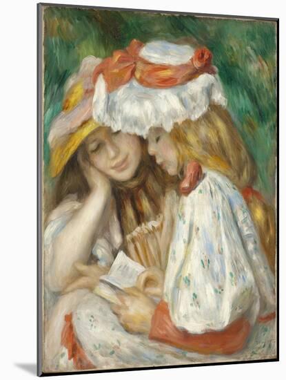 Two Girls Reading, 1890-1-Pierre-Auguste Renoir-Mounted Giclee Print