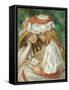 Two Girls Reading, 1890-1-Pierre-Auguste Renoir-Framed Stretched Canvas