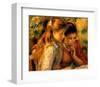 Two Girls Reading-Pierre-Auguste Renoir-Framed Giclee Print