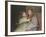 Two Girls Sitting on a Bench-Louise-Cathérine Breslau-Framed Giclee Print
