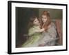 Two Girls Sitting on a Bench-Louise-Cathérine Breslau-Framed Giclee Print