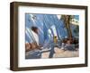 Two Girls Skipping, Mykonos-Andrew Macara-Framed Giclee Print